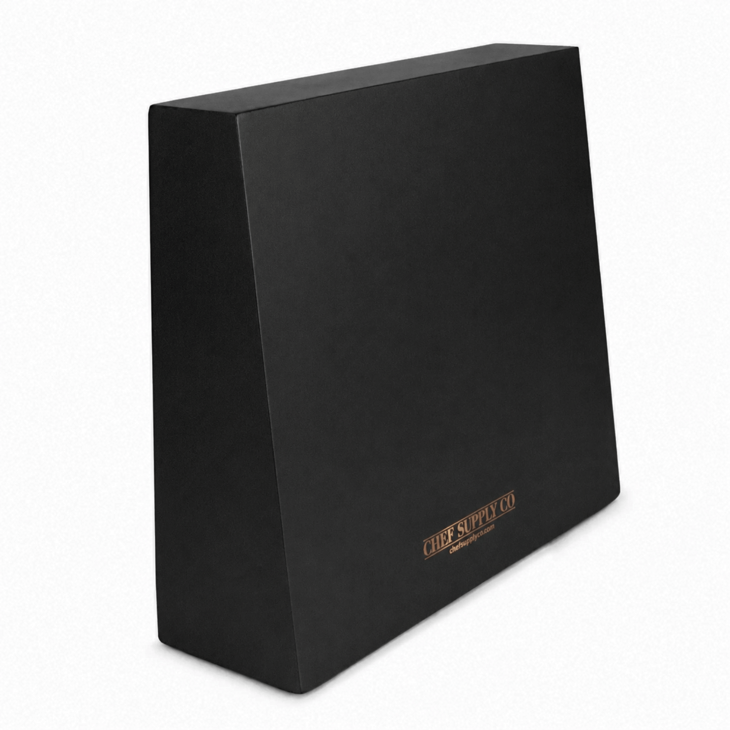 CSC BRANDED magnetic knife block Black Acacia Wood Magnetic Knife Block: Double-Sided, Strong Magnets, Universal Compatibility.