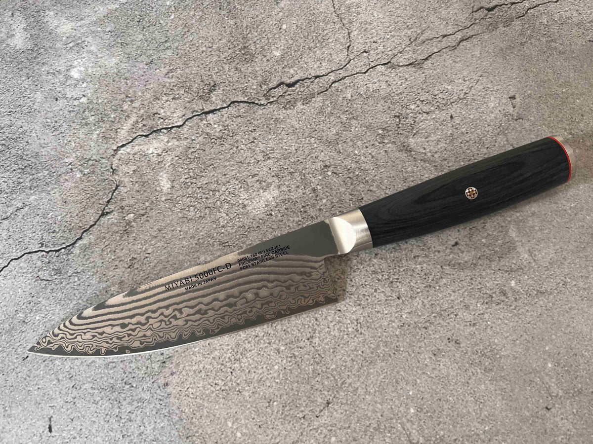 Miyabi Open Box Special - Miyabi 5000FCD Pakkawood Gyuto 16cm 48-Layer Damascus