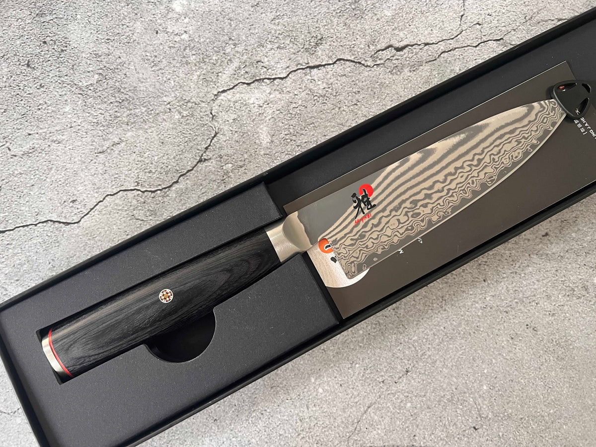 Miyabi Open Box Special - Miyabi 5000FCD Pakkawood Gyuto 16cm 48-Layer Damascus