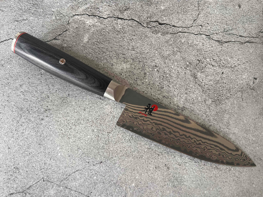Miyabi Open Box Special - Miyabi 5000FCD Pakkawood Gyuto 16cm 48-Layer Damascus