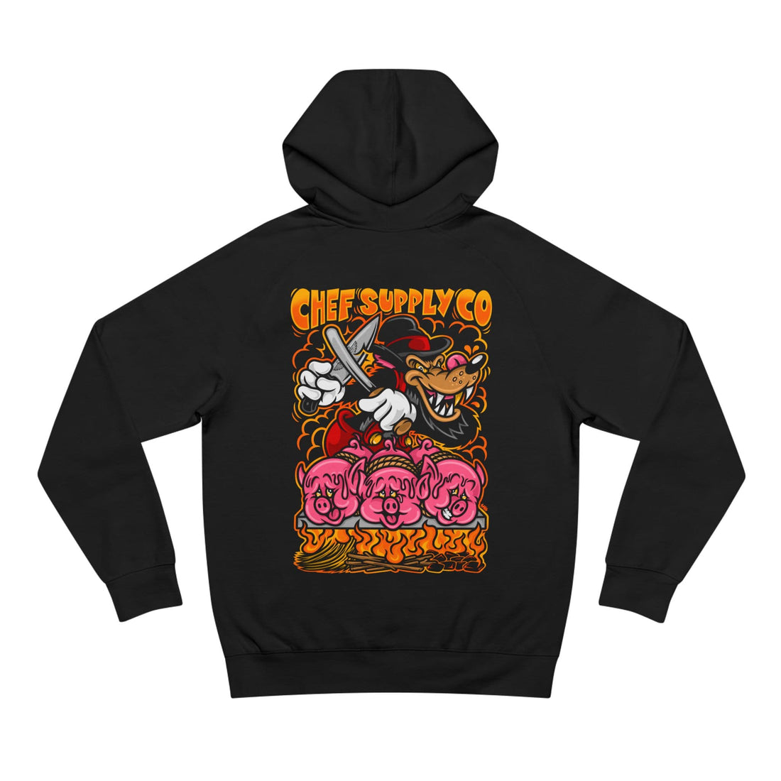 Printify Hoodie Black / XS Chef Supply Co - Piggys n Wolf - AS Colour 5101 Hoodie