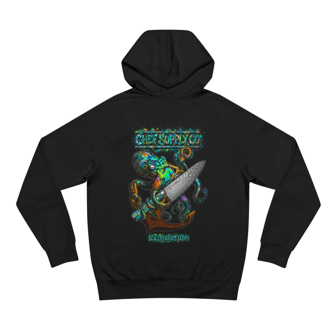 Printify Hoodie White / XS Chef Supply Co - Sea Creature Chef Knife - AS Colour 5101 Hoodie