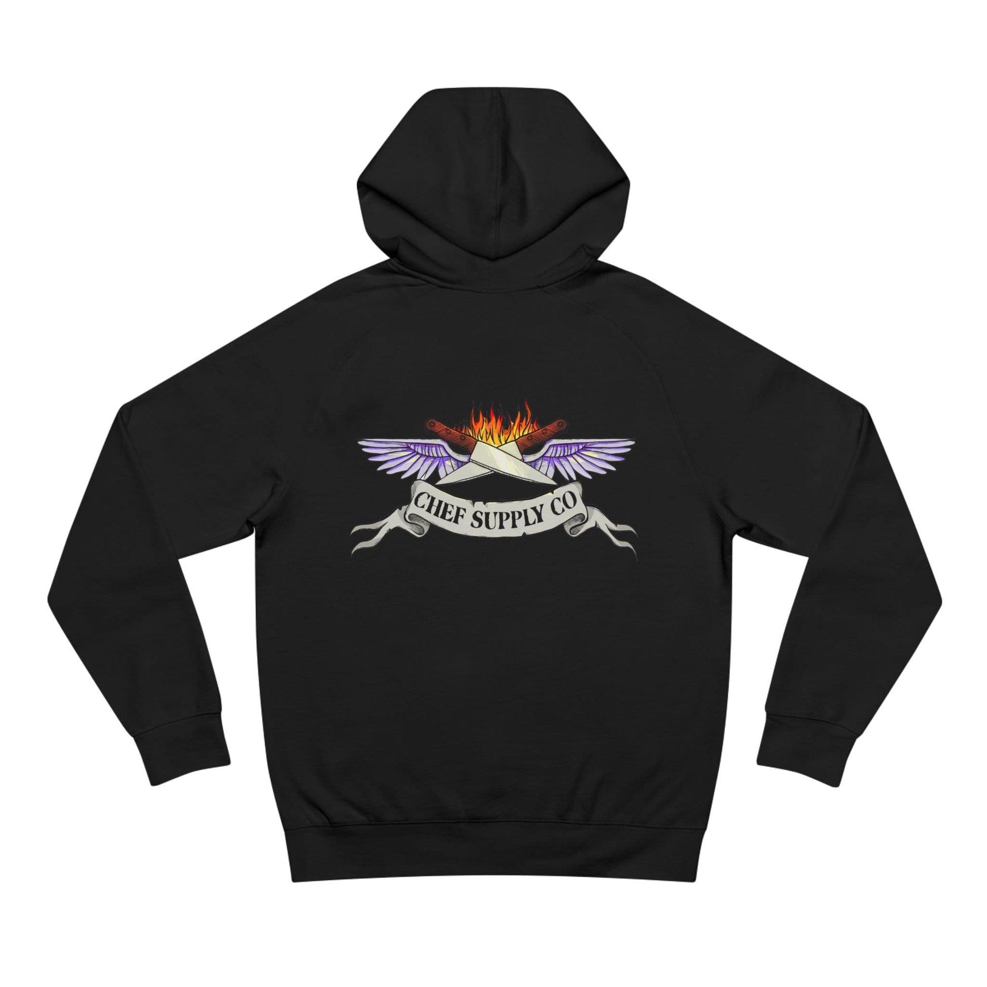 Printify Hoodie Black / XS Chef Supply Co - Wings Logo - AS Colour 5101 Hoodie