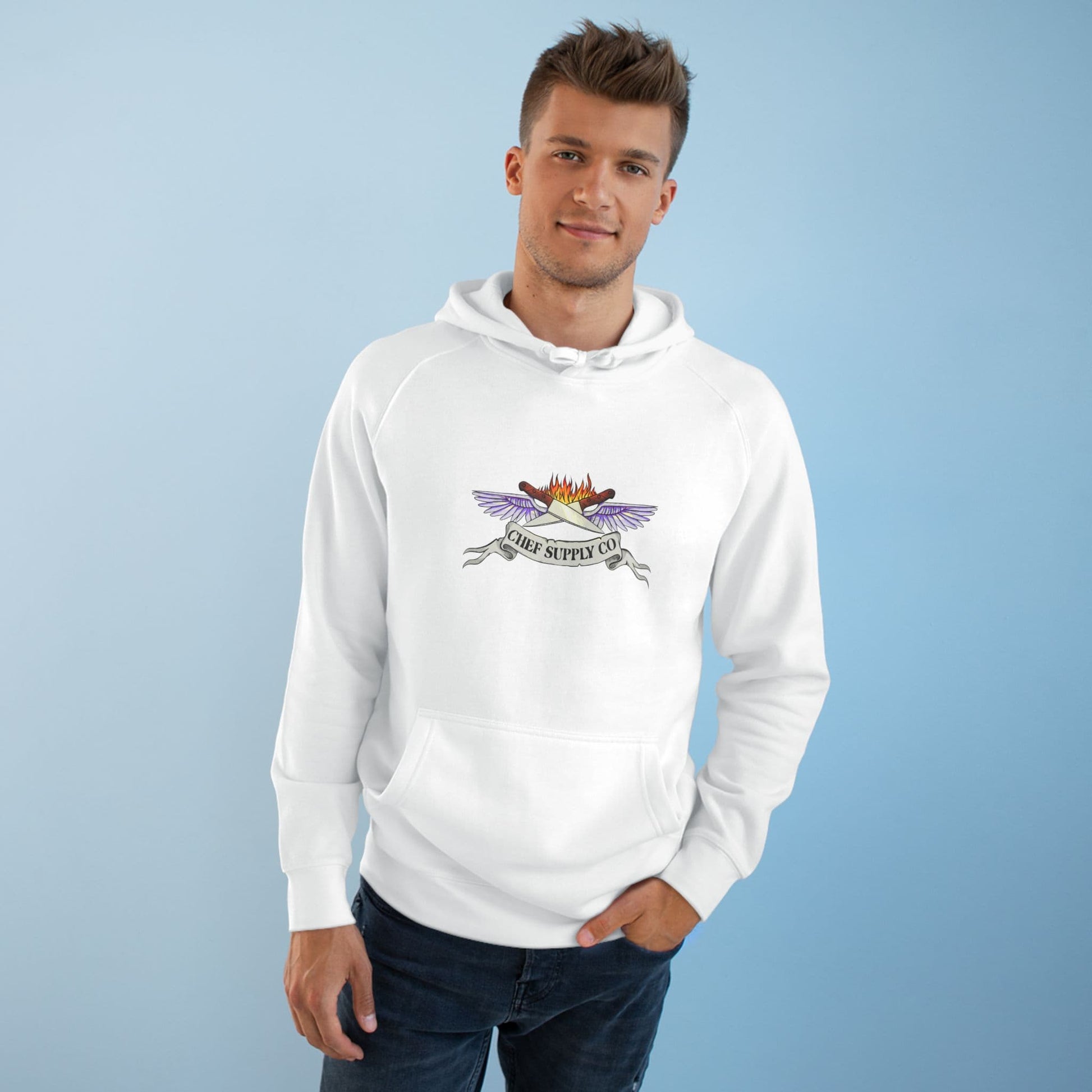 Printify Hoodie Chef Supply Co - Wings Logo - AS Colour 5101 Hoodie