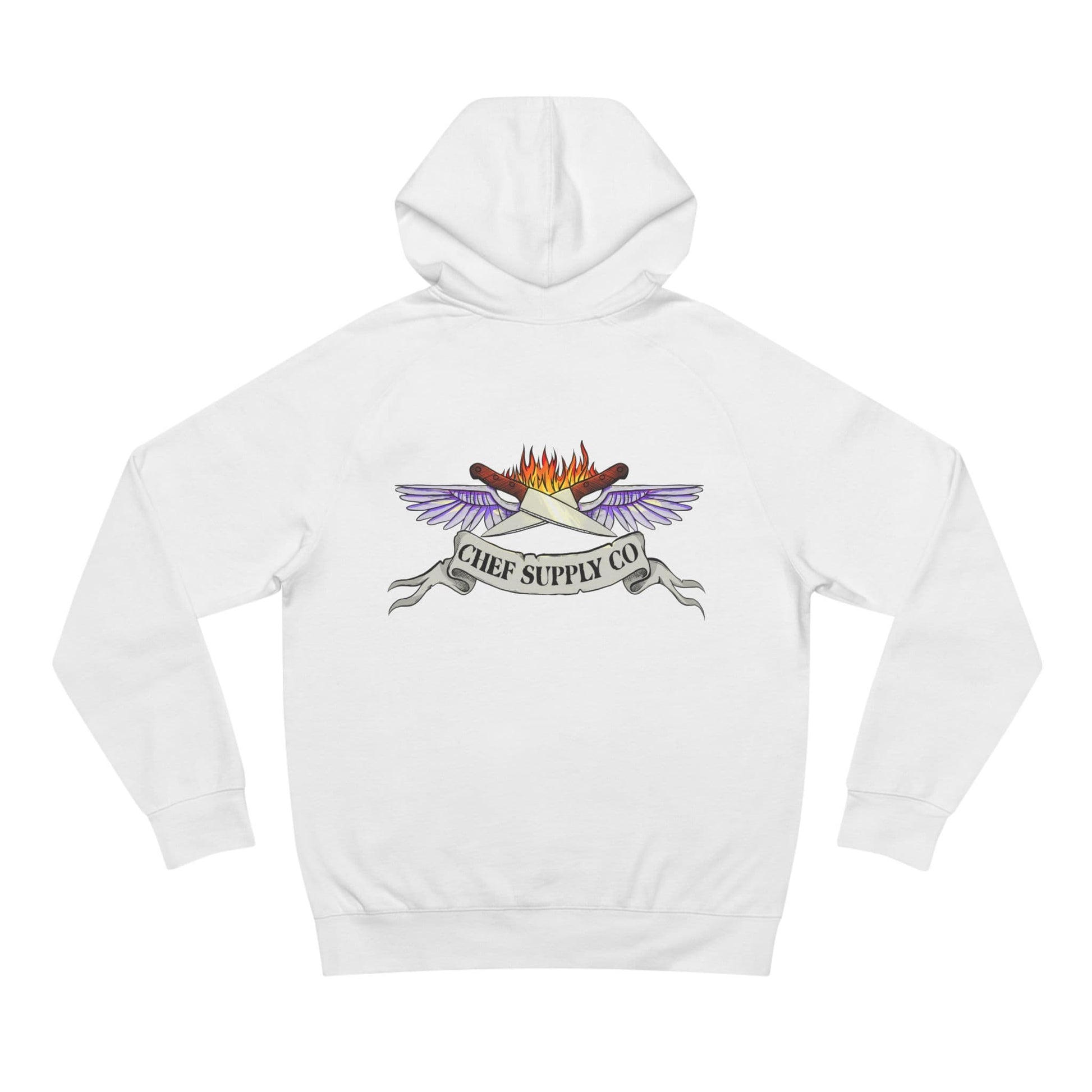 Printify Hoodie White / XS Chef Supply Co - Wings Logo - AS Colour 5101 Hoodie