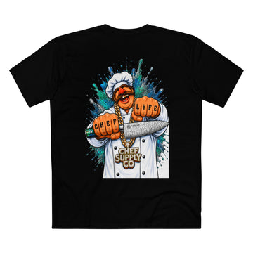 Printify T-Shirt Black / XS Chef Supply Co - Swedish Gangster Chef - AS Colour T-Shirt