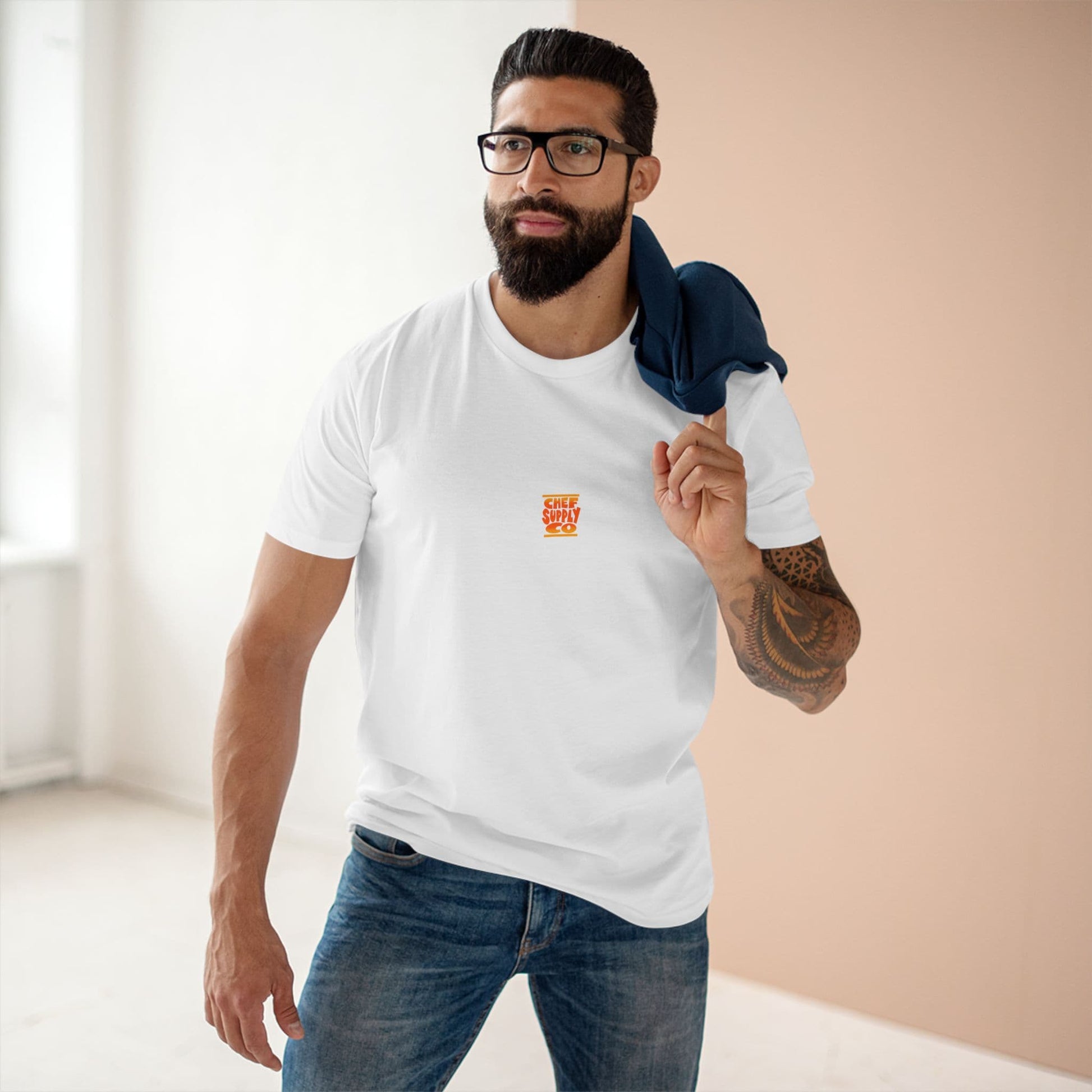 Printify T-Shirt Chef Supply Co - Piggys n Wolf Logo - AS Colour T-Shirt