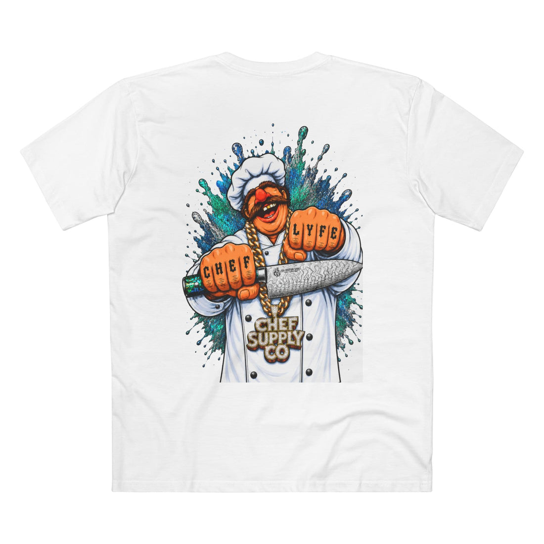 Printify T-Shirt Black / XS Chef Supply Co - Swedish Gangster Chef - AS Colour T-Shirt