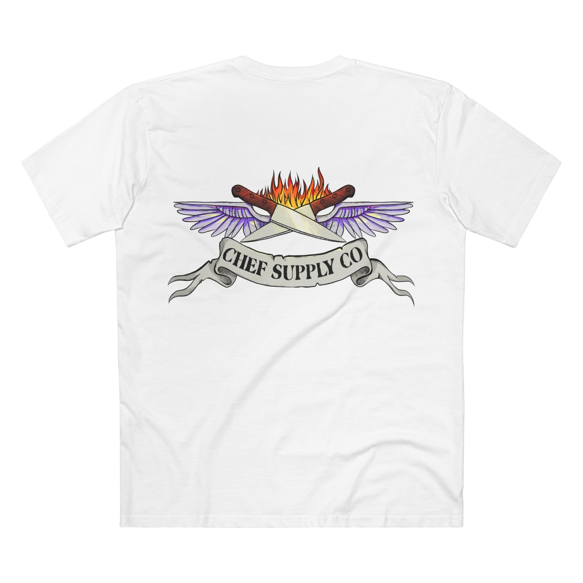 Printify T-Shirt White / XS Chef Supply Co - Wings Logo - AS Colour T-Shirt