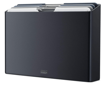 CHEF SUPPLY CO Cutting Board Joseph Joseph - Set of 4 large colour-coded chopping boards with storage case - Graphite Style