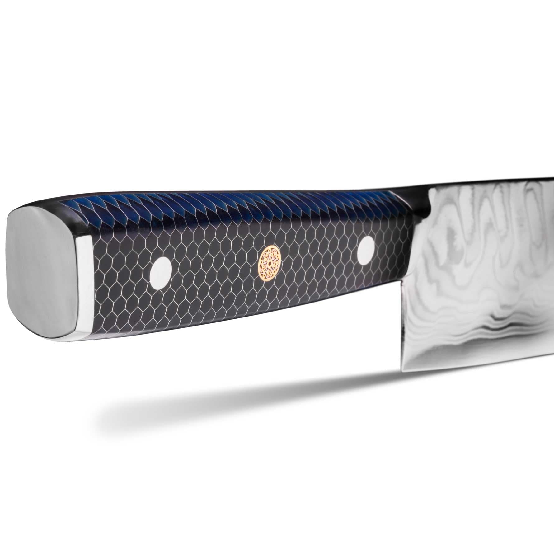 CHEF SUPPLY CO Dark Tessellation Series 18 cm/7 inch Damascus Nakiri Vegetable Knife