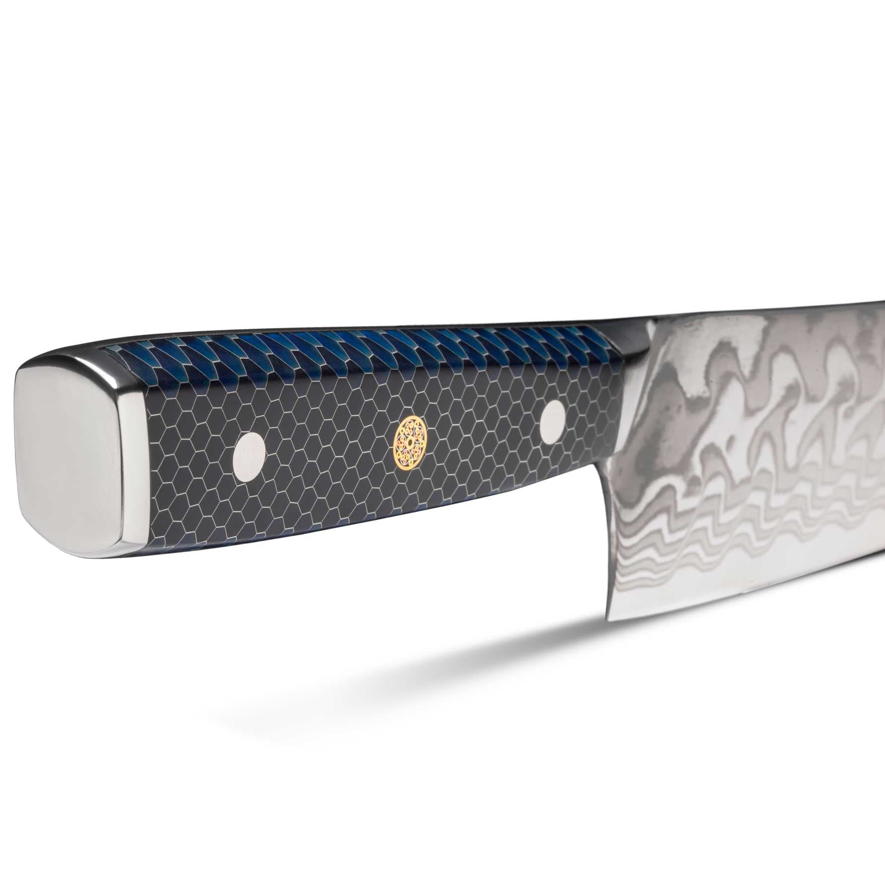 CHEF SUPPLY CO Dark Tessellation Series 21 cm/8.25 inch Damascus Kiritsuke Chef Knife