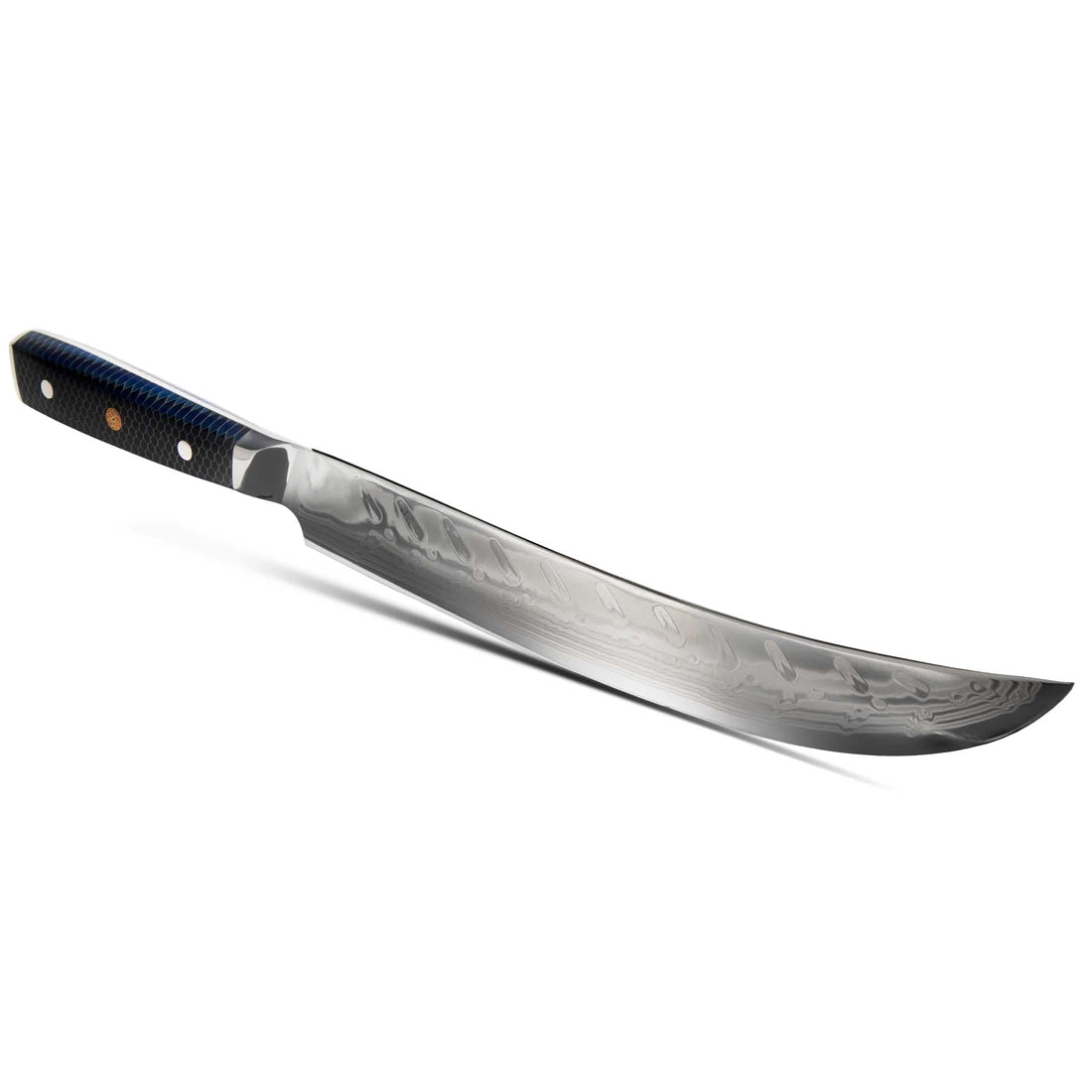 CHEF SUPPLY CO Kitchen Knives Dark Tessellation Series 25.5cm - 9.75 inch 45 Layer Damascus Slicing/Carving Knife