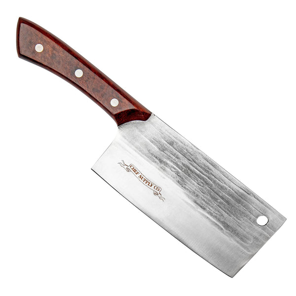 CHEF SUPPLY CO Kitchen Knives The Chicken Chaser Red - 17cm 6.5 inch Heavy Duty Cleaver Knife