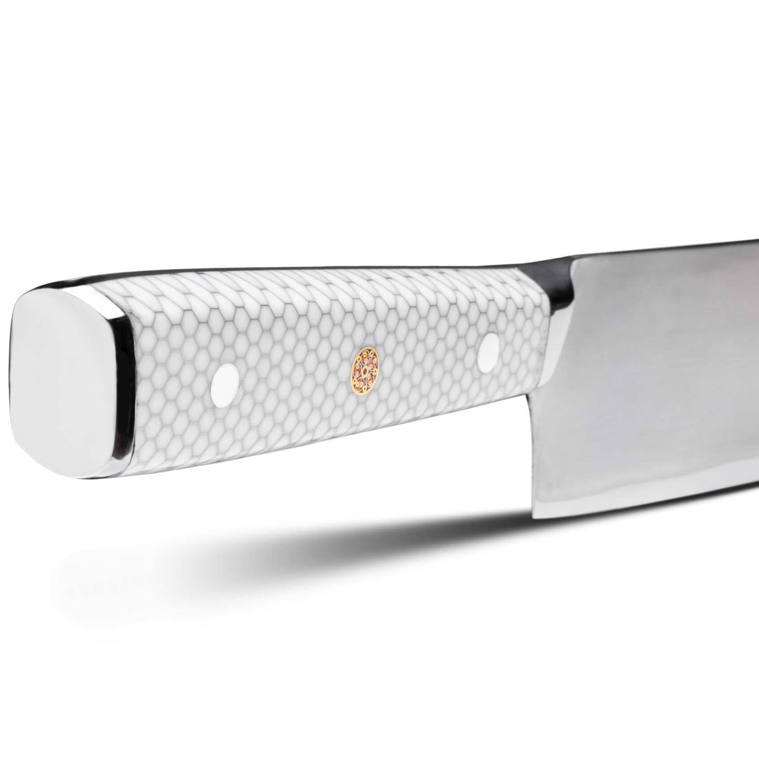 CHEF SUPPLY CO Kitchen Knives "White Tessellation" Series 21 cm/8.25 inch 7 Layer Damascus Chef Knife